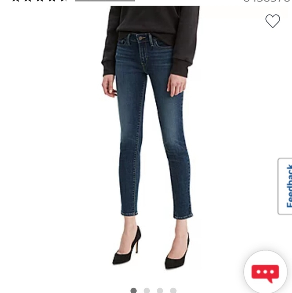 LEVIS 711 SCULPT SKINNY JEANS SIZE 29